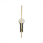 Бра с круглым плафоном из алебастра и бронзовой декоративной стрекозой 65 Alaris  варинант исполнения - 1 | Loft Concept в Саратове