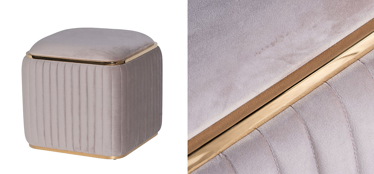 Пуф Copperfield exquisite grey Пуф Copperfield exquisite grey - Loft-Concept в Саратове