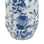 Ваза фарфоровая с узким горлышком и синими цветочными мотивами Independence варинант исполнения - 3 | Loft Concept в Саратове