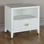 Прикроватная тумбочка с полкой Elsa Dreams White варинант исполнения - 1 | Loft Concept в Саратове