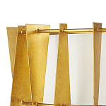 Потолочный светильник круглый с каркасом в форме треугольников и тканевым абажуром Brutal Light варинант исполнения - 2 | Loft Concept в Саратове