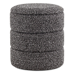 Пуф Three Gray в ткани букле серого цвета варинант исполнения - 1 | Loft Concept в Саратове