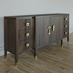 Большой Комод-буфет Elsa Dreams Walnut с ящиками варинант исполнения - 4 | Loft Concept в Саратове