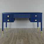 Письменный стол с 4-мя ящиками Elsa Dreams Blue варинант исполнения - 5 | Loft Concept в Саратове