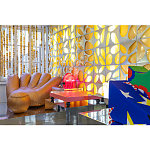 Дизайнерское кожаное кресло в форме руки Poltronova Joe Gold  Armchair варинант исполнения - 13 | Loft Concept в Саратове