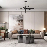 Дизайнерский журнальный стол зеркальный волнистой формы Gytep варинант исполнения - 1 | Loft Concept в Саратове