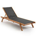 Шезлонг из текстиля и эвкалипта Power of Nature варинант исполнения - 1 | Loft Concept в Саратове