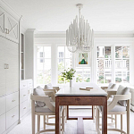 Люстра белая с несколькими ярусами деревянных палочек Bright Wooden Chandelier варинант исполнения - 7 | Loft Concept в Саратове