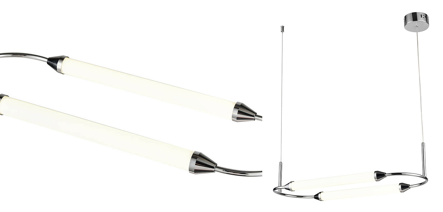 Подвесной светильник Giopato & Coombes CIRQUE Pendant Ellipse Horizontal Chrome Подвесной светильник Giopato & Coombes CIRQUE Pendant Ellipse Horizontal Chrome - Loft-Concept в Саратове