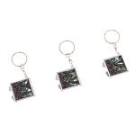 Зеркало брелок складное двухстороннее из натурального камня Серафинит Stone Mirrors варинант исполнения - 8 | Loft Concept в Саратове