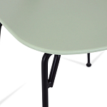 Стул на металлических ножках Travis Chair Green варинант исполнения - 5 | Loft Concept в Саратове