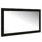 Зеркало настенное прямоугольное цвета угольный камень Stone Effect варинант исполнения - 1 | Loft Concept в Саратове