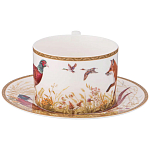 Чайная пара из фарфора 300 мл Hunting Porcelain Collection варинант исполнения - 2 | Loft Concept в Саратове