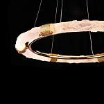 Люстра в форме кольца с золотым декором Warm Heavenly Light варинант исполнения - 6 | Loft Concept в Саратове