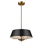 Подвесной светильник с конусовидным металлическим абажуром черного цвета Kichler варинант исполнения - 2 | Loft Concept в Саратове