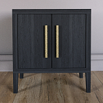 Тумбочка Primo с дверцами шпон Черный дуб варинант исполнения - 2 | Loft Concept в Саратове