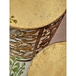 Столик приставной с цветочной резной фактурой Madagascar варинант исполнения - 2 | Loft Concept в Саратове