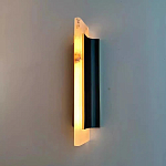 Бра вертикальное с мраморными рассеивателями на черном корпусе Gutter варинант исполнения - 2 | Loft Concept в Саратове