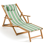 Шезлонг из акации и ткани Venezuela варинант исполнения - 1 | Loft Concept в Саратове