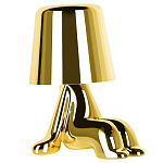 Настольная лампа фигурная цвета золото с гладким абажуром Высота 16 см Sophia варинант исполнения - 2 | Loft Concept в Саратове