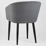 Мягкое кресло на металлических ножках Shaggy Dark Grey варинант исполнения - 4 | Loft Concept в Саратове