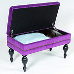 Мягкая банкетка с зоной для хранения Casket Violet варинант исполнения - 4 | Loft Concept в Саратове