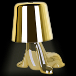 Настольная лампа фигурная цвета золото с гладким абажуром Высота 16 см Sophia варинант исполнения - 7 | Loft Concept в Саратове