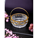 Корзиночка из прозрачного стекла с бронзовой ручкой Eden Garden варинант исполнения - 3 | Loft Concept в Саратове