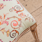 Стул из массива бука светло-зеленый с растительным орнаментом Raffael Angel Green Chair варинант исполнения - 4 | Loft Concept в Саратове