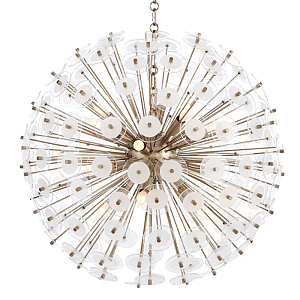 Люстра White Disco Glass Sputnik Chandelier 56