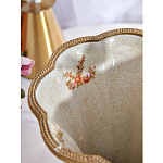 Ваза голубого цвета из фарфора с цветочным рисунком и бронзовой стрекозой Blue Garden варинант исполнения - 6 | Loft Concept в Саратове