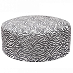 Пуф круглый с принтом Beige Jacquard варинант исполнения - 1 | Loft Concept в Саратове