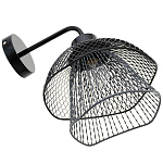 Бра с сетчатым металлическим абажуром Black Mesh Lampshade варинант исполнения - 4 | Loft Concept в Саратове