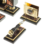 Настольный письменный набор из яшмы и долерита с декором в виде коня Manager Organizer варинант исполнения - 7 | Loft Concept в Саратове