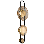 Бра со стеклянными плафонами в форме дисков Savio Brown Glass Disc Light варинант исполнения - 1 | Loft Concept в Саратове