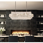 Люстра овальной формы хрустальная в неоклассическом стиле Majesty варинант исполнения - 8 | Loft Concept в Саратове