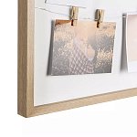 Рамка для фото с подсветкой c 6-ю деревянными прищепками в комплекте Photo Backlight варинант исполнения - 3 | Loft Concept в Саратове