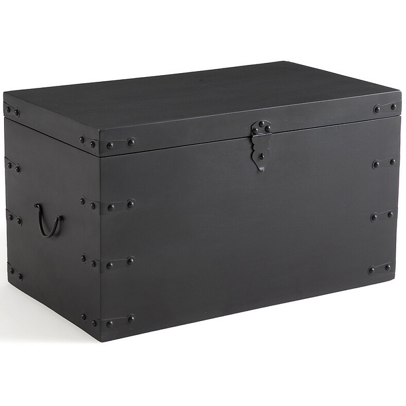 Деревянный сундук из массива манго Mango Chest Black Черный Деревянный сундук из массива манго Mango Chest Black Черный в Саратове | Loft Concept