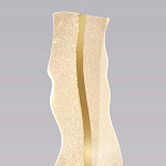 Торшер с изогнутым каркасом Golden Wave варинант исполнения - 3 | Loft Concept в Саратове