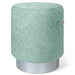 Пуф мятный велюр на металлическом основании Golden Belt варинант исполнения - 1 | Loft Concept в Саратове