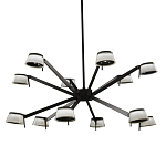 Люстра черного цвета на штанге Noir Supernova варинант исполнения - 1 | Loft Concept в Саратове