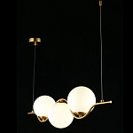 Люстра подвесная светодиодная Jagna 2 Gold and White варинант исполнения - 3 | Loft Concept в Саратове