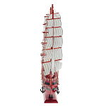 Декоративная модель деревянного красного парусника в подарочной упаковке With The low варинант исполнения - 2 | Loft Concept в Саратове