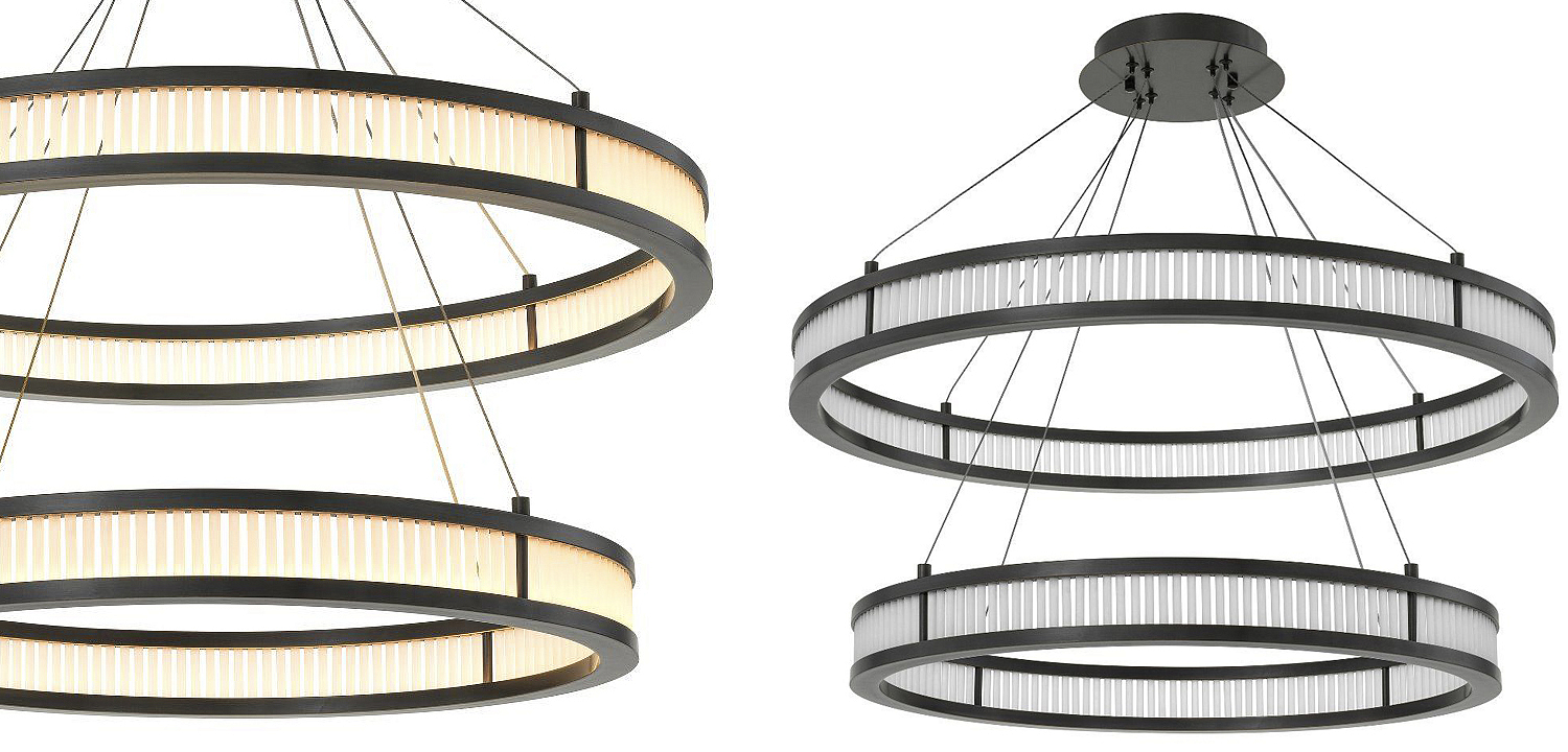 Люстра Eichholtz Chandelier Damien Double Bronze Люстра Eichholtz Chandelier Damien Double Bronze - Loft-Concept в Саратове