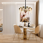 Люстра с прямоугольными хрустальными плафонами Glass Rectangles Gold Chandelier 60 варинант исполнения - 2 | Loft Concept в Саратове