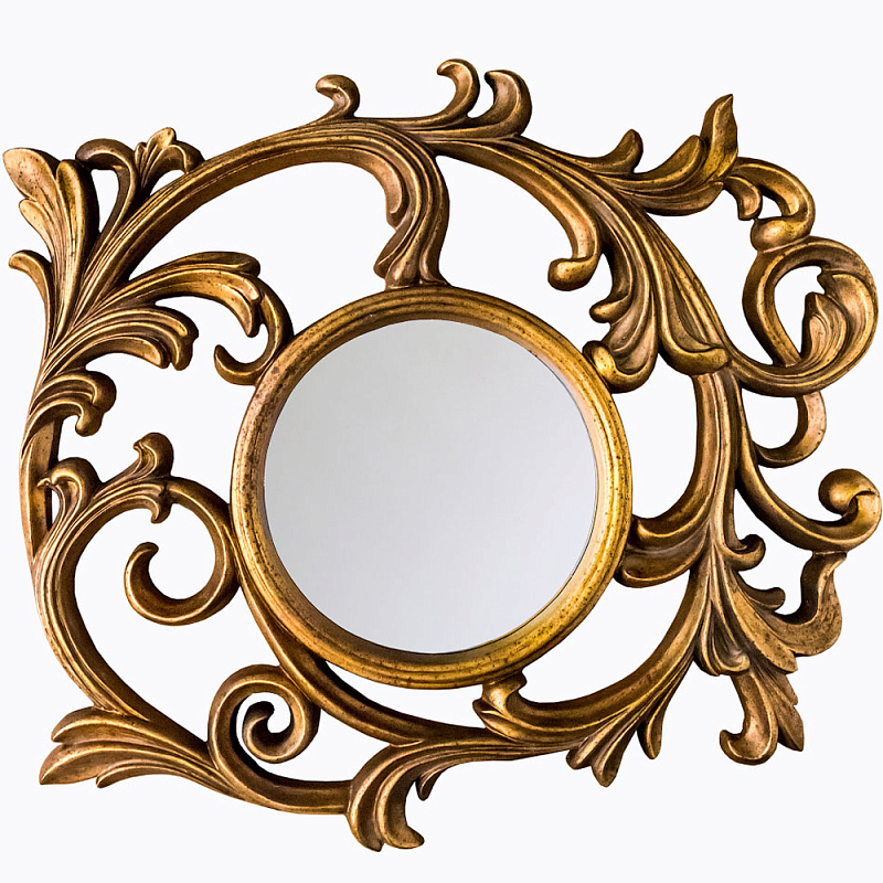 Зеркало настенное с рамой цвета античная бронза Classic Ornament Mirror Античная Бронза Зеркало в Саратове | Loft Concept 