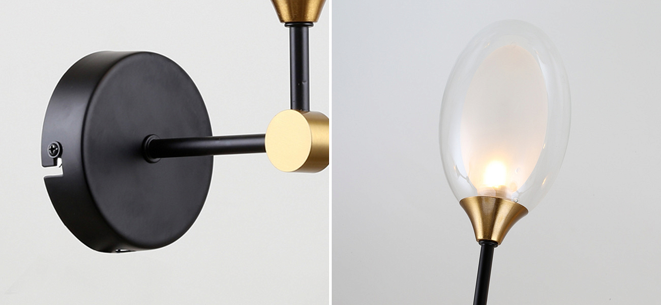Бра с плафоном из двойного стекла BUBBLE CHANDELIER Бра с плафоном из двойного стекла BUBBLE CHANDELIER - Loft-Concept в Саратове