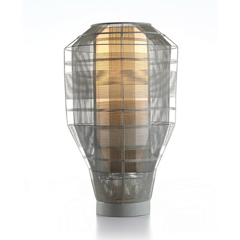 Настольная лампа серого цвета Schema Никель Серый в Саратове | Loft Concept 