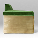 Эксклюзивный Диван в стиле Арт-деко Phoenix с элегантными латунными элементами  варинант исполнения - 2 | Loft Concept в Саратове