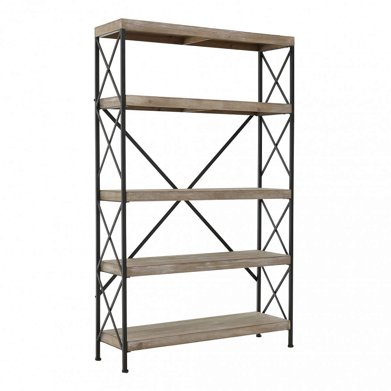 Стеллаж Metal Geometry X-racks Черный Бежевый Стеллаж Metal Geometry X-racks Черный Бежевый в Саратове | Loft Concept